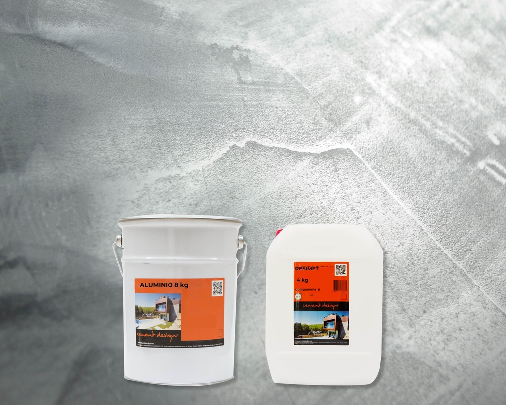 KIT ALUMINIO 2K - 8kg (Comp. A)+ RESIMET (Comp. B) - 4kg