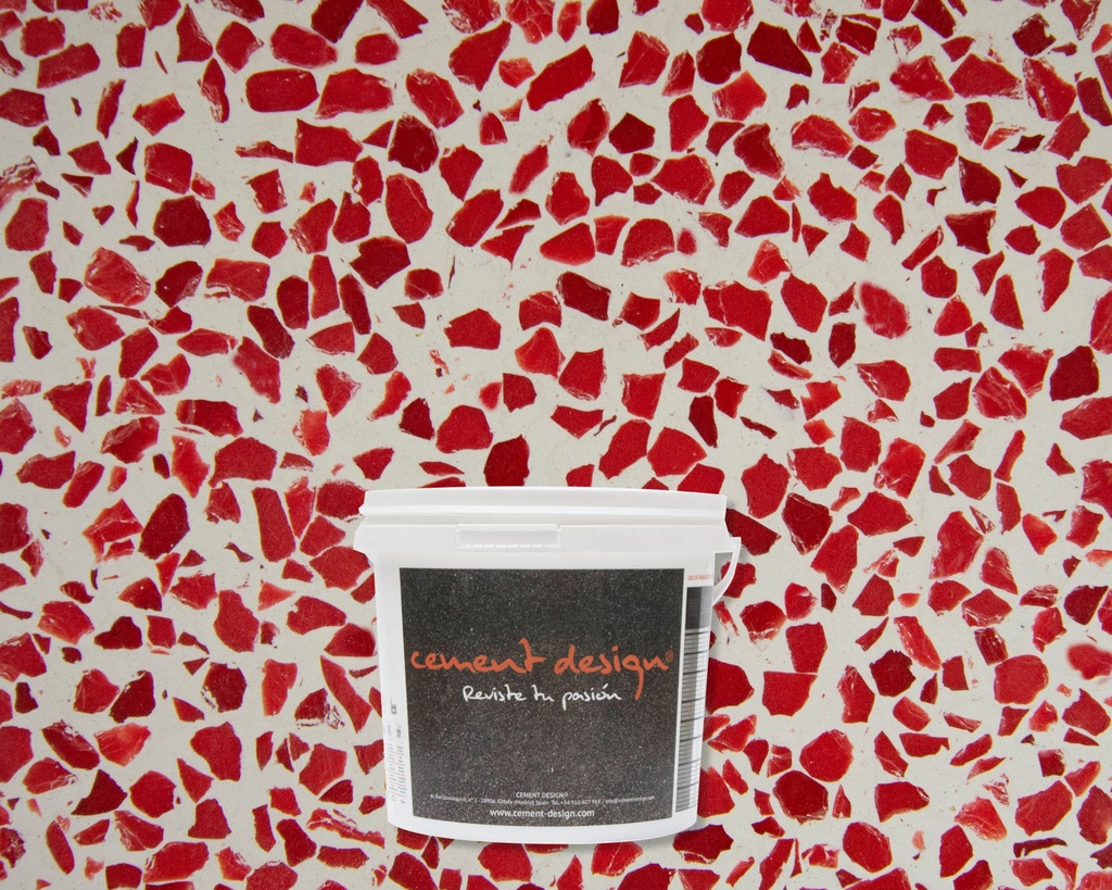 MICROTERRAZZO MATE BLOOD 8mm - 5kg 