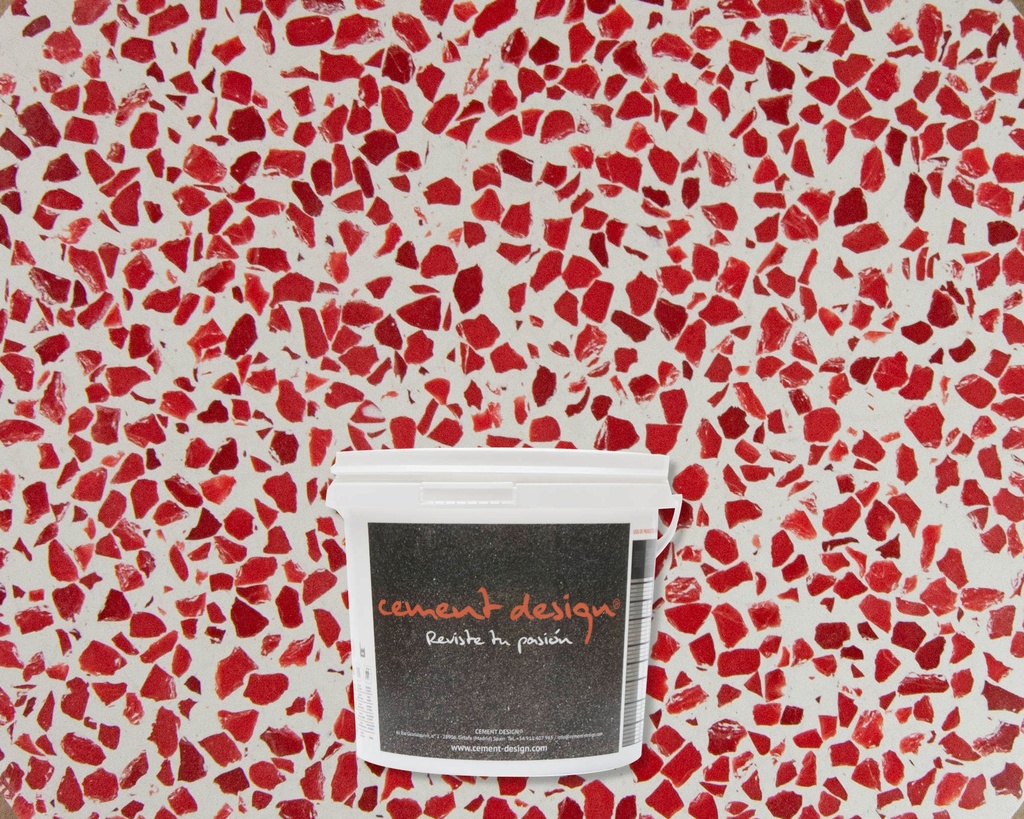MICROTERRAZZO MATE BLOOD 4mm - 5kg  