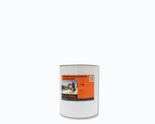  TÓNER BLANCO BASE SOLVENTE UV 1K - 4L