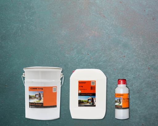 [KIT-COBRE12] KIT COBRE 3K - 12kg (Comp A + Comp B) +  Activador