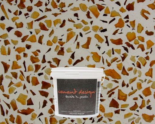 [MRH8-1K-5] MICROTERRAZZO MURANO HONEY 8mm - 5kg  