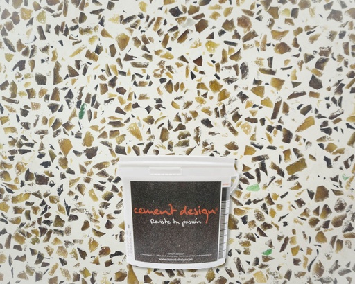 [MRH4-1K-5] MICROTERRAZZO MURANO HONEY 4mm - 5kg   