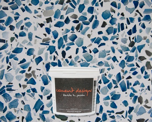 [VZB8-1K-20] MICROTERRAZZO VENEZIANA BLUE 8mm - 20kg
