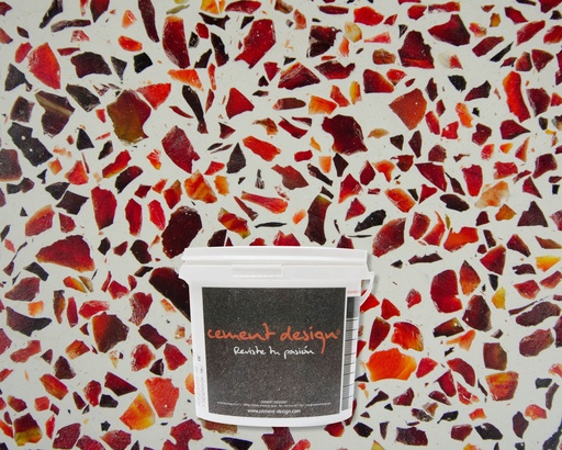 [MRR8-1K-5] MICROTERRAZZO MURANO RUBY 8mm - 5kg 