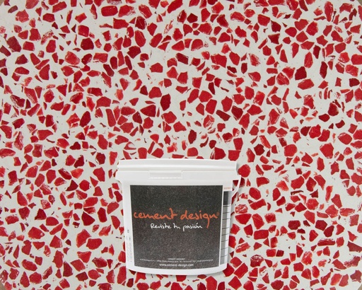 [MTB4-1K-5] MICROTERRAZZO MATE BLOOD 4mm - 5kg  