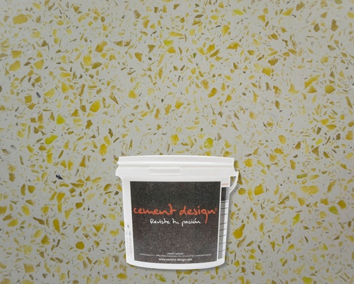 [MTL4-1K-5] MICROTERRAZZO MATE LEMON 4mm - 5kg   